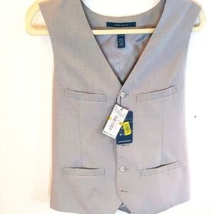 Perry Ellis Men's Vest Light Gray S